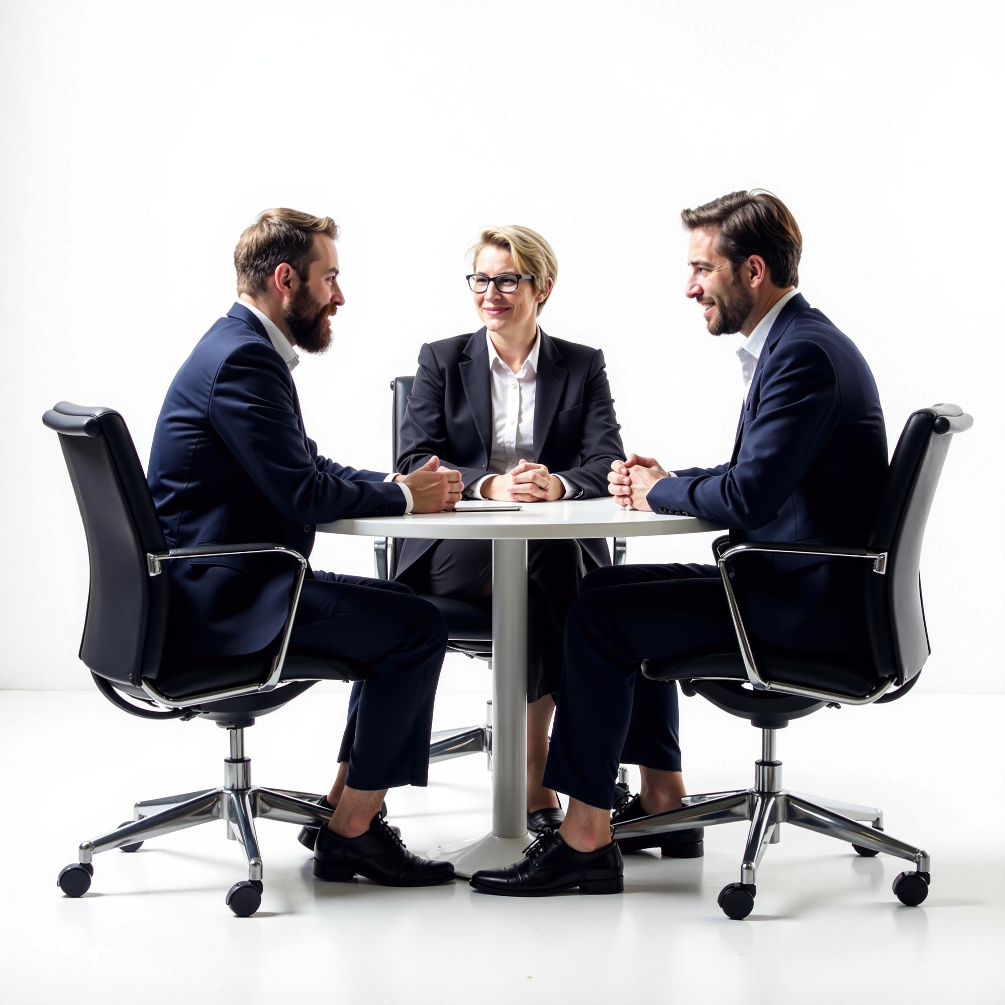 consultation meeting in refined office
